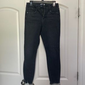 Good American black skinny jeans